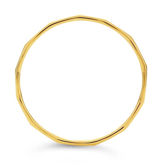 14K Yellow Gold Faceted Stackable Ring