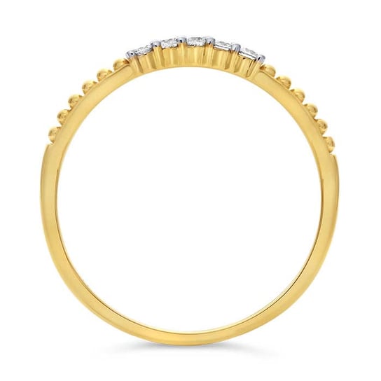 14K Yellow Gold Diamond-Set Ring