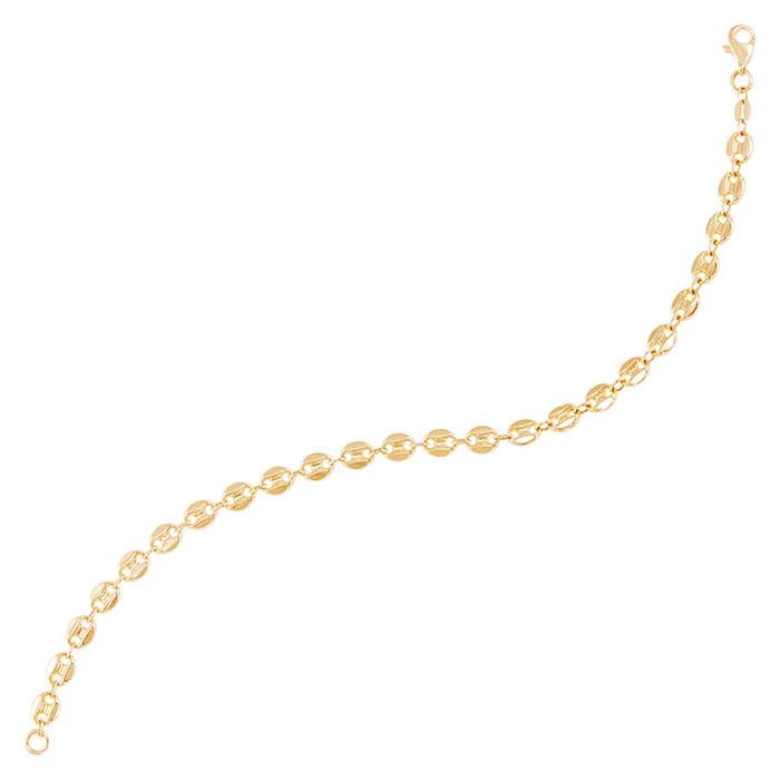 14K Yellow Gold Mariner Chain Bracelet