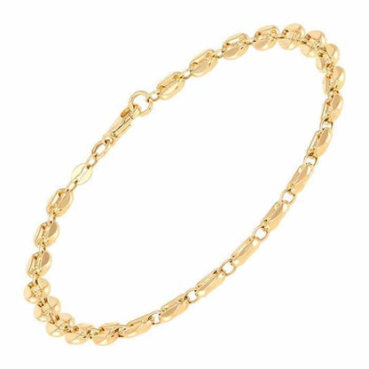 14K Yellow Gold Mariner Chain Bracelet
