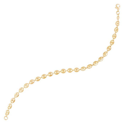 14K Yellow Gold Mariner Chain Bracelet